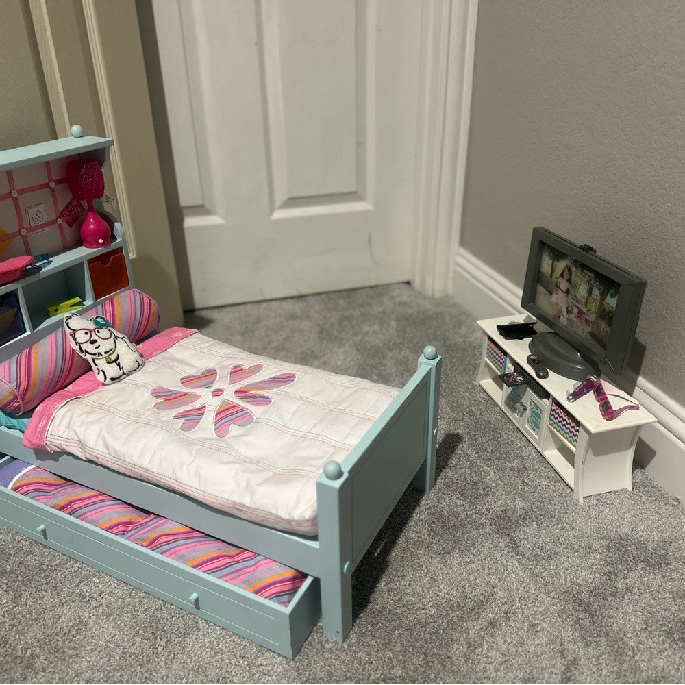 Colorful Doll Bedroom Set with Accessories